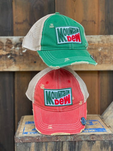 Angry Minnow Retro Style hats Mountain Dew